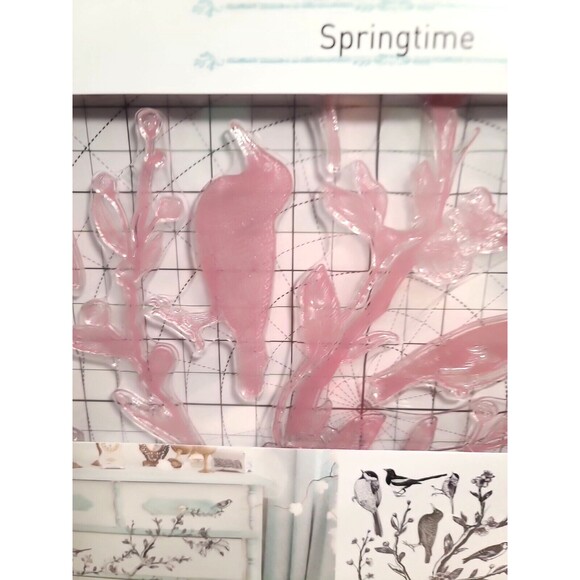 NEW Springtime Decor Stamp SET Redesign With Prima Birds Flowers Branches - Picture 3 of 6